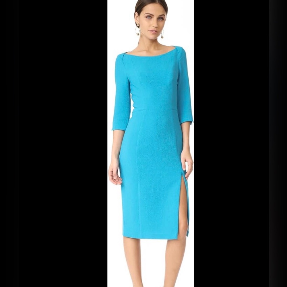 Black Halo Marissa Women’s 3/4 Sleeve Sheath Dress Color Sea Size 8